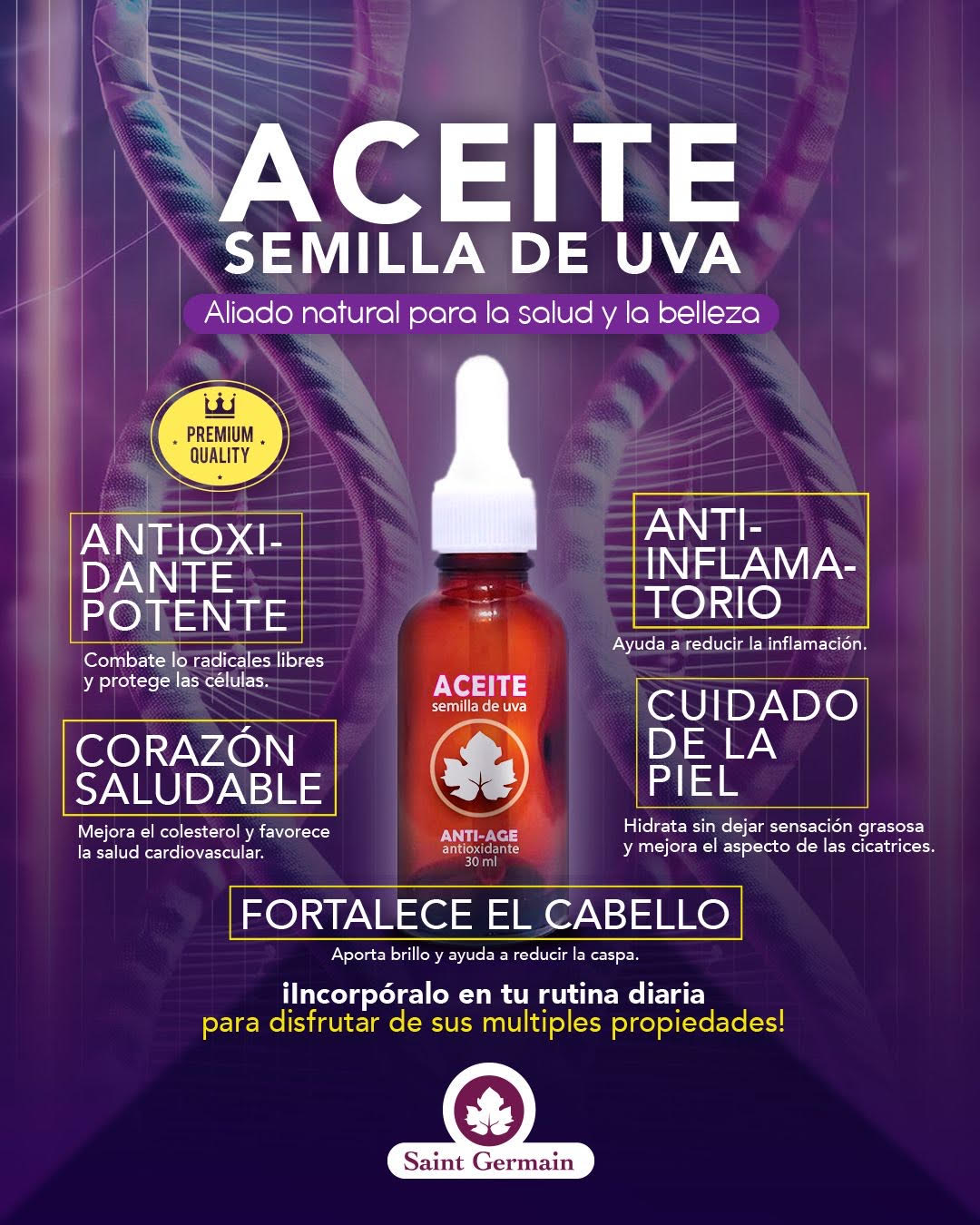 Aceite de semilla de uva 30 ml